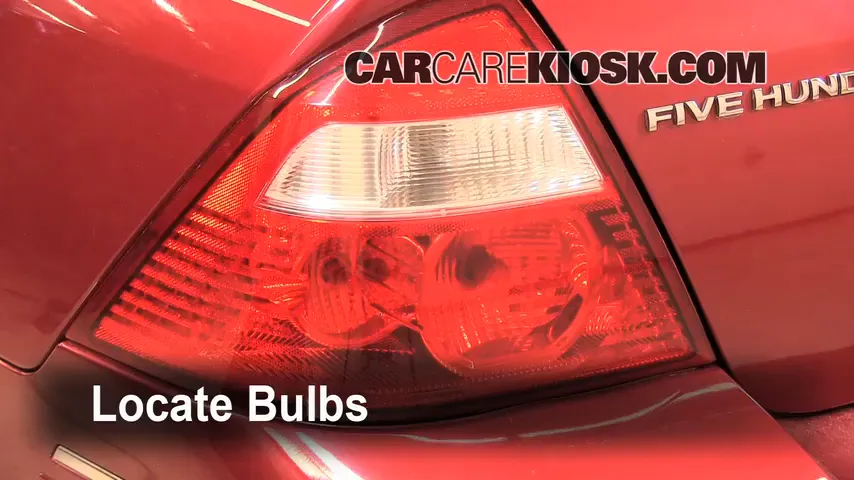 2005 Ford Five Hundred SEL 3.0L V6 Lights Turn Signal - Rear (replace bulb)